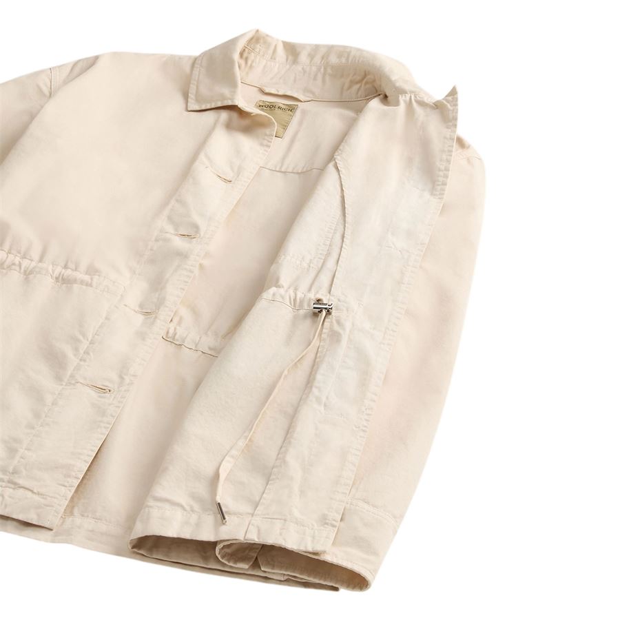Giacca a camicia in puro cotone tinta in capo da donna Woolrich | CFWWOS01298867